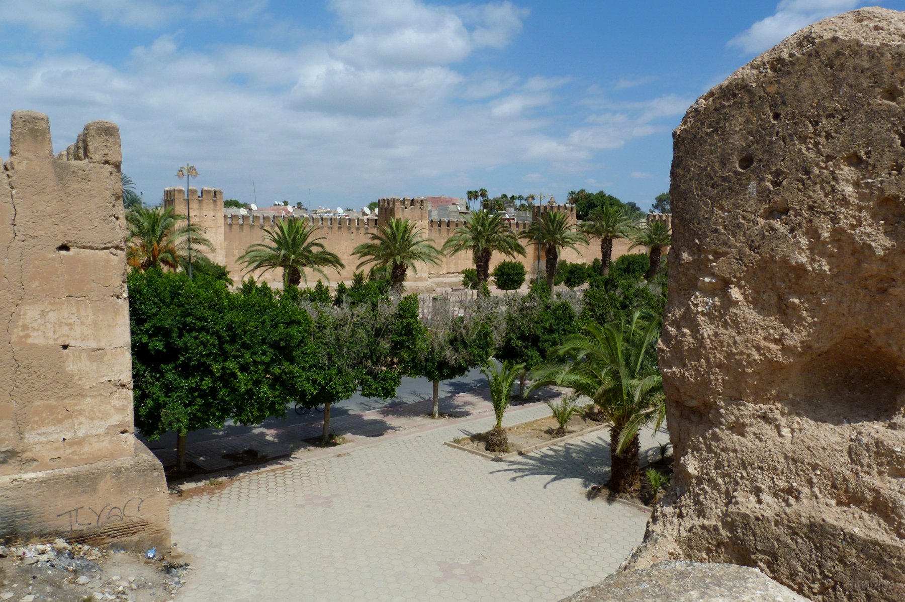 Taroudant, sur le mur d'enceinte